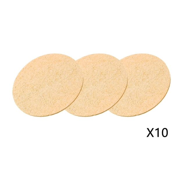 YoGold 10-Count Kitchen Sponges- Compressed Cellulose Sponges Non-Scratch Natural Dish Sponge 3D Foam Textured Sponges For Kitchen Bathroom Cars (Rotundity) Beige
