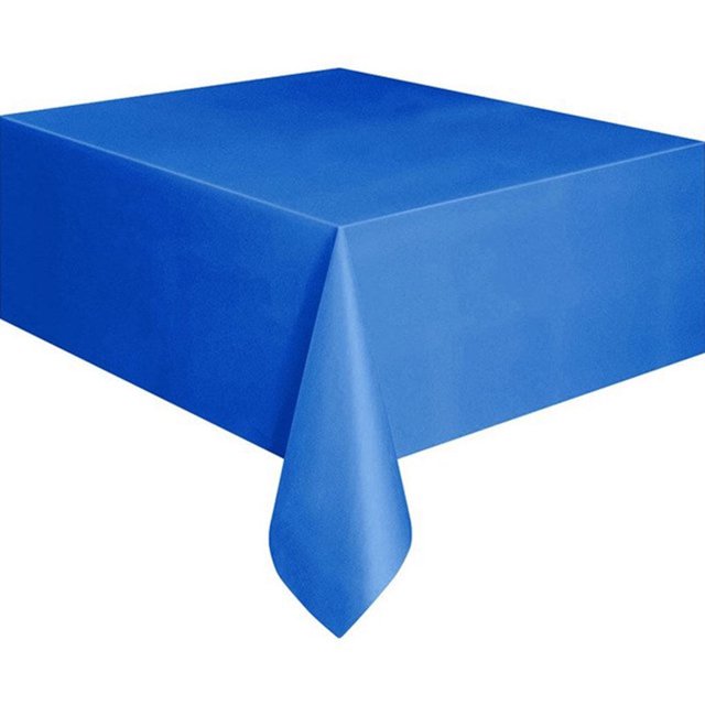 Disposable Tablecloth Home Hotel Restaurant Single Use table cover tablecloth Decorative Solid Color Heat Insulation Table Cover, Dark Blue