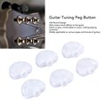 thumbnail image 3 of 6 Pcs Bouton de Tête de Machine à Guitare, Demi-Rond Remplacement de Peg de Réglage Plastique Premium pour Diverses Guitares, 3 of 8