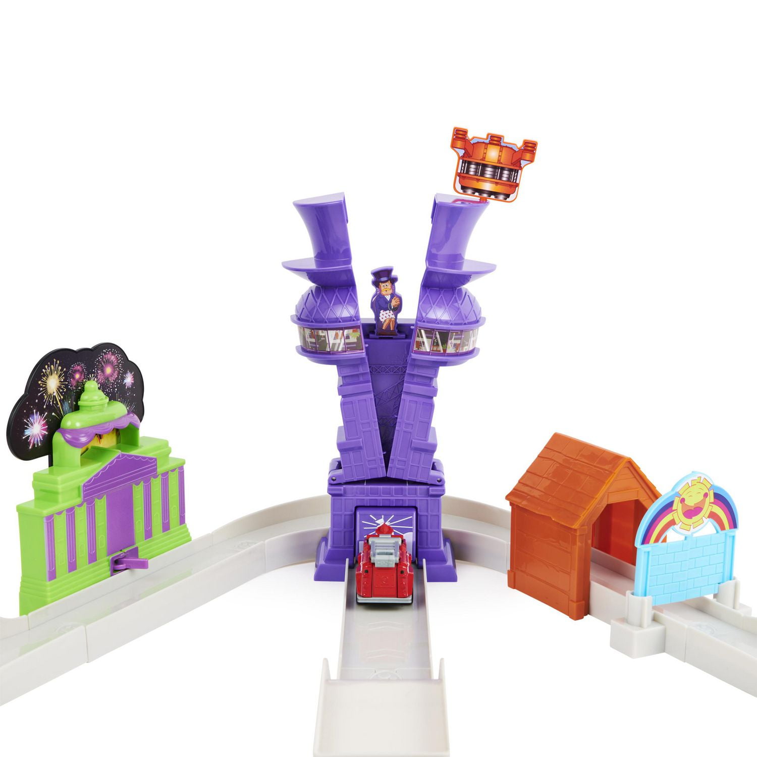PAW Patrol, True Metal Total City Rescue Movie Track Set with Exclusive Marshall Vehicle, 1:55 Scale, Kids Toys for Ages 3 and up