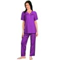 thumbnail image 3 of Velrose Lingerie Shadowline Ensemble de Pyjama à Manches Courtes Boutonné 76280/76280X, 3 of 3