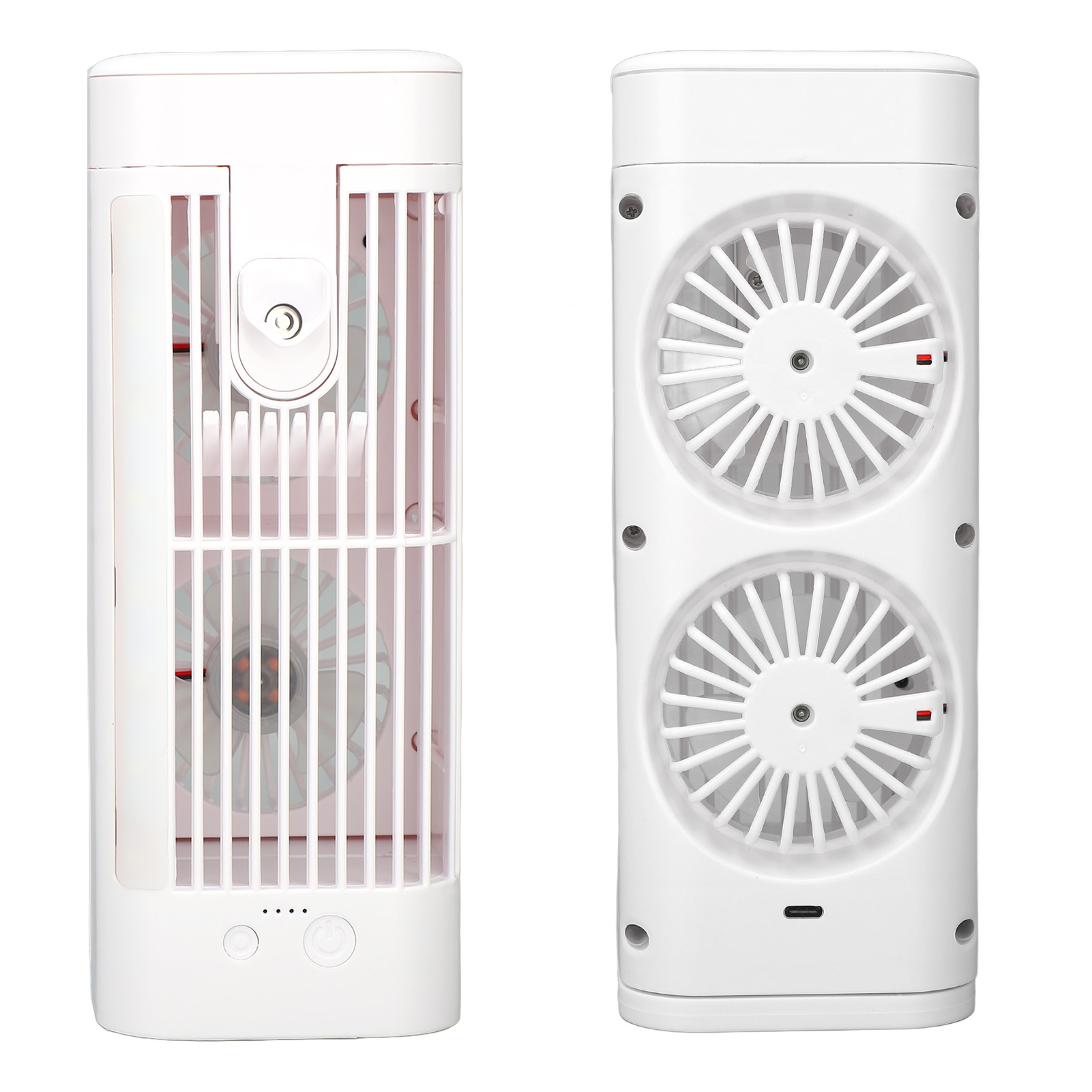 Portable Air Conditioner, ABS USB Portable Air Conditioner Fan Low Noise 3 Speeds  for Bedroom