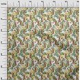 thumbnail image 3 of oneOone Georgette Viscose White Fabric Tropical Craft Projects Decor Fabric Printed By The Yard 42 Inch Wide, 3 of 5