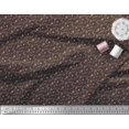 thumbnail image 2 of Soimoi Brown polyester Crepe Fabric Floral & Leaves Printed Fabric 1 Yard 52 Inch Wide, 2 of 3