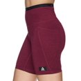 thumbnail image 2 of Reebok Women's Flex Highrise Compression Shorts with pockets, 2 of 4
