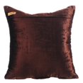 thumbnail image 3 of Housse de Coussin 22x22 Pouces (55x55 cm) Brun, Taie d'Oreiller Brun Chocolat, Housse de Coussin Décorative Unie Texturée à Plis Pincés, Housse de Coussin Carrée en Velours, Rayée - Beauté Brun Chocolat, 3 of 3