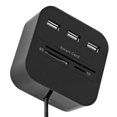 thumbnail image 4 of Lecteur de Puce Intelligent Lecteur de Carte HUB Portable à 3 Ports, 4 of 7