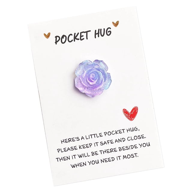 Chmadoxn Invitation Cards Gradient Glitter Rose Pocket Cuddle Card Gradient Rose Hugs Cards