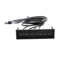thumbnail image 3 of Maytalsory 5.25 inch USB Front Panel Hub Ports USB3.0 Drive for Panel 4 Computer PC 2.0 Case Optical Front 4 Ports USB 2.0 163x105x53mm, 3 of 6