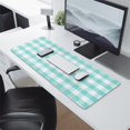thumbnail image 4 of Boho-inspired Pastel Checkered Mouse Pad - Cute & Aesthetic Design, Anti-Slip Rubber for Secure Grip, Perfect for Home Office Computers & Laptops, Generous Size 31.5x11.8in, 4 of 7