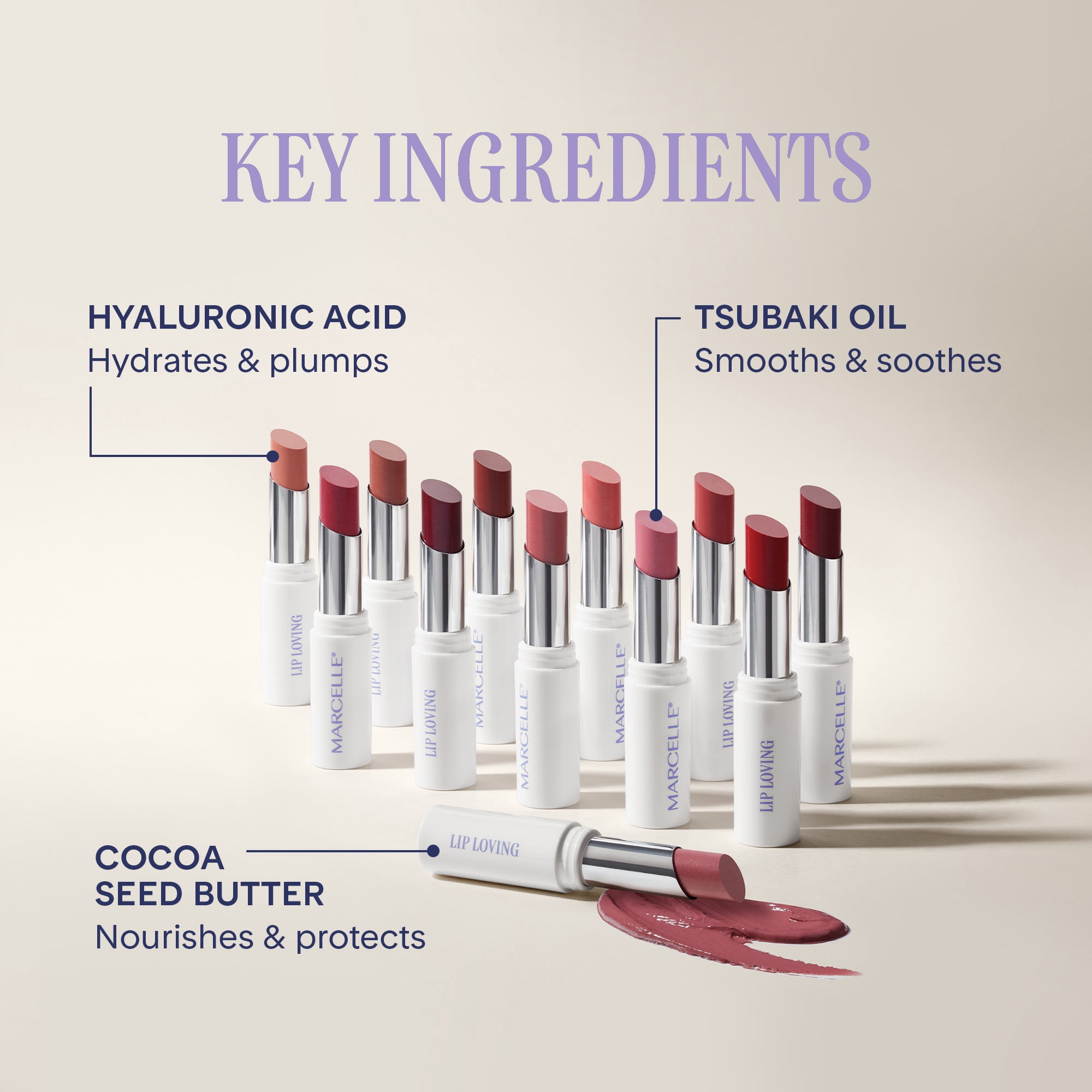 Marcelle Lip Loving Couleur et soin huile-en-stick