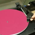 thumbnail image 4 of Turntable Mat Record Platter Slipmat, Rubber Record Player Mat Universal for LP Record Players Reduce Noise Tighter Bass Quality, 4 of 7