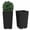 Black, variant on Costway 23" Tall Planters Set of 2 Rattan Wicker Plant Pot Self-watering Tree Pot Brown