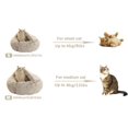 thumbnail image 3 of Lit pour Animaux en Peluche Rond avec Capuche, Lit Chaud pour Petits Chiens, Lit Doux et Moelleux pour Chat, 3 of 5