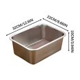 thumbnail image 1 of Stainless Steel Cat Litter Box,Non Stick Metal Cat Litter Pan,Rustproof Cat Litter Tray Easy to Clean for Cats Kitty,Metal Box for Cats Rabbits,Cats Toilet Metal Kitten Litter Pan,Pet Cleaning Tool, 1 of 7