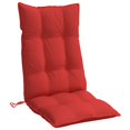 thumbnail image 2 of vidaXL Coussins de Chaise Dossier Haut 4 Pcs Tissu Oxford Rouge, 2 of 5
