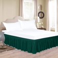 thumbnail image 3 of WIFKLSIIPG Solid Color Bedding Elastic Bed Apron Dust Proof Bedspread Non Bed Skirt *Green(Green), 3 of 8
