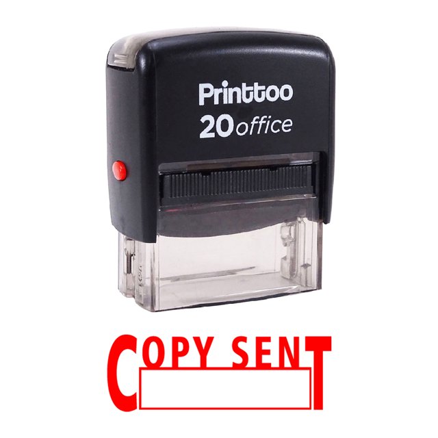 Printtoo COPY SENT Self Inking Rubber Stamp Office Stationary Custom Stamp-Red
