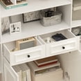 thumbnail image 3 of OXYLIFE 78.7" H Kitchen Pantry Cabinet, Display Storage Cabinet Cupboard with Open Shelves and Drawers, White, 3 of 7