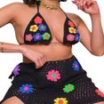 thumbnail image 1 of Women Two-Piece Clothes Set Floral Sleeveless Crop Tops And Knitted Skirt, 1 of 6