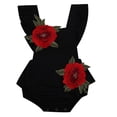 thumbnail image 3 of Newborn Baby Girls 3D Flower One-Pieces Romper Bodysuit Jumpsuit Outfits Sunsuit, 3 of 4