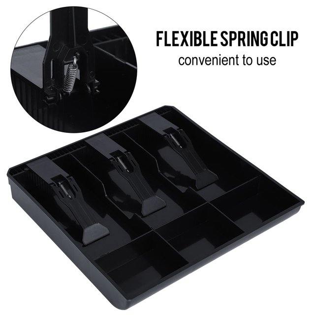 Cash Register Insert Replacement, Coins Money Storage Box 9.6 X 9.6 X 1.4inch Cash Register Insert Tray For Shop Store For Supermarket