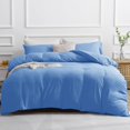 thumbnail image 1 of Duvet Cover Queen -Piece Prewashed Ultra Soft Queen Bedding Set - Features Zipper Closure and Corner Ties Includes Duvet Cover x Pillowcases No Comforter, 1 of 7
