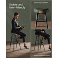 thumbnail image 4 of Collection - Bar Stools Set of 2, Bar Height Bar Stools, Kitchen Counter Stools,Forest Green, 4 of 10