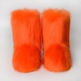thumbnail image 4 of LSLJS Bottes d'Hiver pour Femmes Bout Rond Imitation Plus Cachemire Bottes de Neige Confortables Peluche Chaudes Courtes Bottillons de Neige Chaussures Plates Bottes Mi-Mollet Extérieur Intérieur, 4 of 7