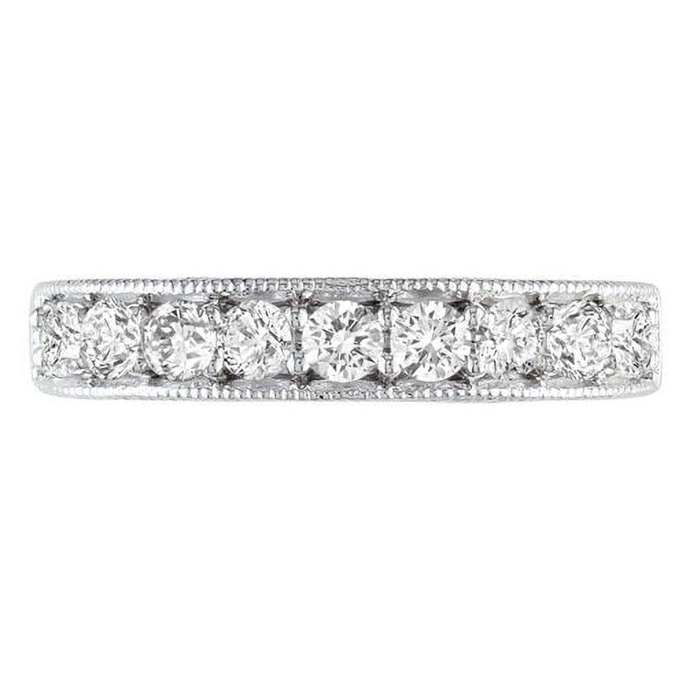 Bague d'anniversaire Miabella en argent sterling à saphir blanc synthétique totalisant 1,10 ct