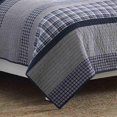 thumbnail image 3 of Nautica Courtepointe Assemblée en Coton Adleson, Très Grand Lit, Bleu/gris, 3 of 4