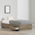 thumbnail image 1 of South Shore Versa Twin Mates Bed with 3 Drawers, in Weathered Oak, 1 of 11