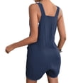thumbnail image 3 of EQWLJWE Combishort Salopette pour Femmes, Combishorts Combinaisons Courtes pour Femmes, Combishort d'Été Sans Manches pour Femmes avec Bretelles à Nœud Ajustables, Combishorts Salopette avec Poches, 3 of 7