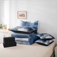 thumbnail image 4 of YST Navy Blue Grey Gradient 7-Piece Comforter Set, Twin, 4 of 4