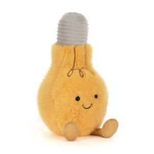 Jellycat Amuseables Lightbulb Stuffed Animal, 11 inches Plush Toy