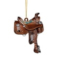 thumbnail image 1 of Western Cowboy Saddle Acrylic Pendant Charm For Horse Lovers, 1 of 2