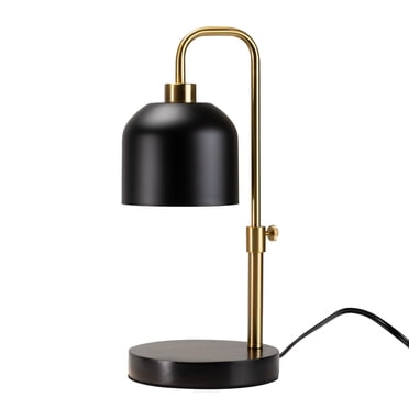 Lampe chauffe-bougie à hauteur réglable Better Homes & Gardens avec abat-jour en métal et ampoule GU10, noir