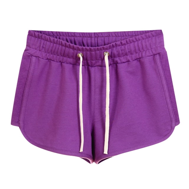 Timegard Plus Size Shorts for Women Sweatshorts Elastic Waisted Drawstring Athletic Workout Running Shorts
