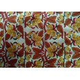 thumbnail image 4 of oneOone Cotton Silk Fabric Leaves & Floral Block Fabric Prints By Yard 42 Inch Wide, 4 of 4