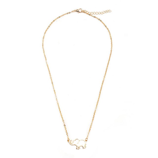 Collier Pendentif Éléphant Long Nez pour la Fête des Mères
