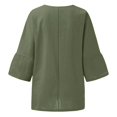 thumbnail image 5 of Blouses Grande Taille pour Femmes T-Shirts Liquidation Manches Courtes Col Rond Coton Ample Blouse, 5 of 5