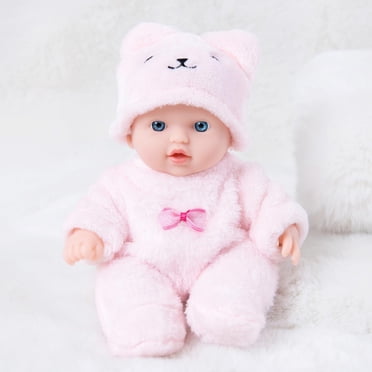 Staron Poupées Bébé Reborn 20 cm, Jouet Poupée Reborn de Simulation Doux et Mignon Cadeaux pour Bébé Fille Cadeau d'Anniversaire Poupées Bébé pour Tout-Petits 1-3