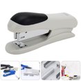thumbnail image 1 of OULII 1Pc White Office Stapler Desktop Binding Machine with Streamlined Design for Comfortable Hand Use, 1 of 8