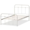 thumbnail image 4 of Baxton Studio Mandy Twin Metal Spindle Bed in White, 4 of 7