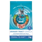 Purina ONE +Plus Urinary Tract Formula Chicken, Dry Cat Food 3kg