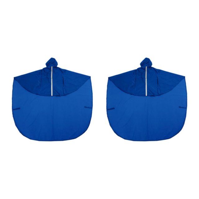 maskred 1/2/3 Imperméable Couche en PVC Cape de Pluie Respirante et Légère Poncho pour Fauteuil Roulant Bleu 2 Pcs
