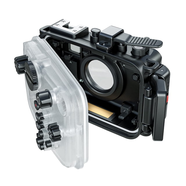 Riwcyla TG7 Camera Waterproof Case Housing Case for Action Camera Underwater 60m/195ft Diving Protective Case with 52mm Threaded Interface & 67mm Lens Adapter Compatible with Olympus TG,7 Camera