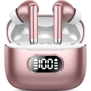 Wireless Ear Buds, Earbuds Bluetooth 5.3 Headphones 60H Playtime LED Display, HiFi Stereo Sound Waterproof in-Ear Earphones with 4 Microphone Fits for Android and iPhone