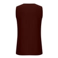 thumbnail image 4 of Timegard Summer Tops for Women Sleeveless Button Regular Neck Casual Shirts Solid Color Fashion Blouses, 4 of 6