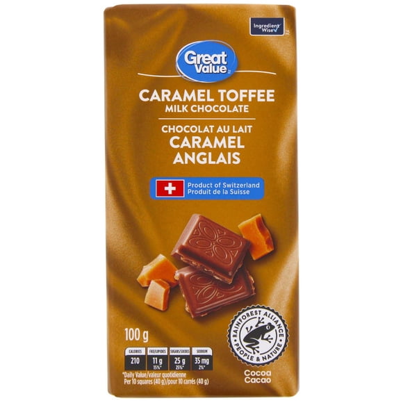 Great Value Caramel Toffee Milk Chocolate